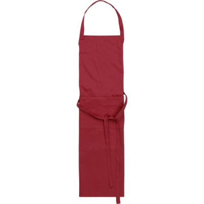 COTTON with Polyester Apron in Burgundy