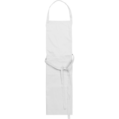 COTTON with Polyester Apron in White