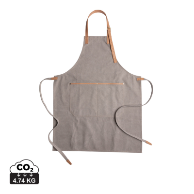 DELUXE CANVAS CHEF APRON in Grey