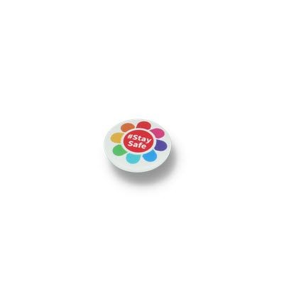 STAY SAFE BUTTON BADGE – 25MM CIRCLE