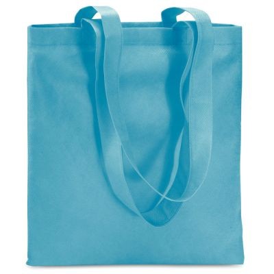 80GR & M² NONWOVEN SHOPPER TOTE BAG in Turquoise