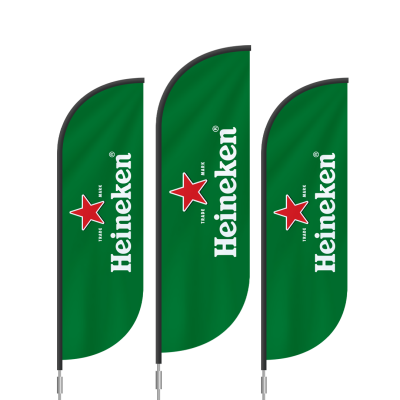 BAT FAN S ADVERTISING GOLF FLAG 70 x 300 CM with Ground Spike