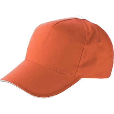 BASEBALL CAP with Sandwich Peak in Orange