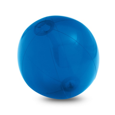 PECONIC INFLATABLE BEACH BALL in Translucent PVC in Blue