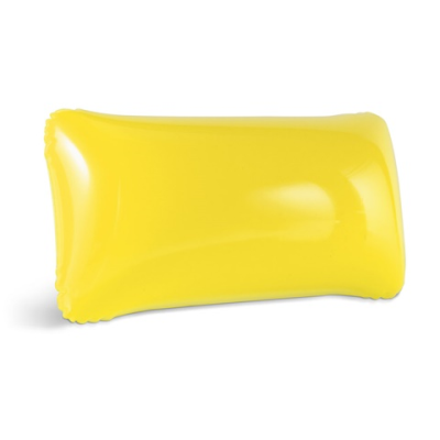 TIMOR OPAQUE PVC INFLATABLE BEACH CUSHION in Yellow
