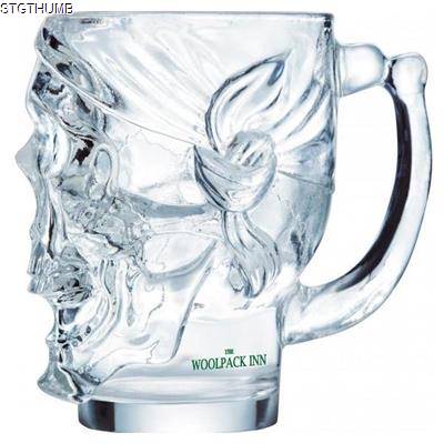 SKULL TANKARD BEER GLASS 900ML/30