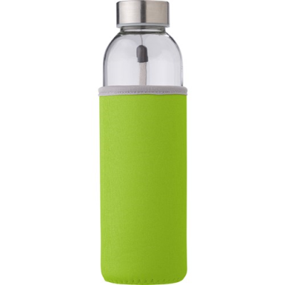 GLASS BOTTLE with Sleeve (500Ml) in Lime