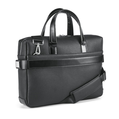 EMPIRE SUITCASE II 156 INCH EXECUTIVE LAPTOP BRIEFCASE in Poly Leather in Black