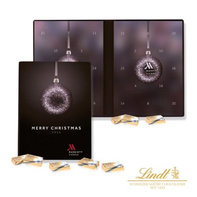 PERSONALISED LINDT CHOCOLATE BOOK STYLE ADVENT CALENDAR