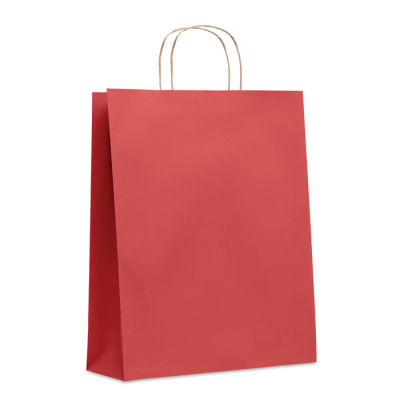 LARGE GIFT PAPER BAG 90 GR & M² in Red