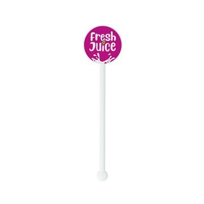 RECYCLED CIRCLE DRINK STIRRER OR COCKTAIL STICK OR SWIZZLE STICK