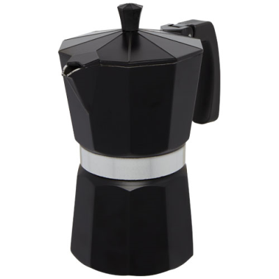 KONE 600 ML MOCHA COFFEE MAKER in Solid Black & Silver