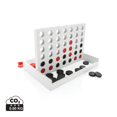 CONNECT FOUR WOOD GAME in White