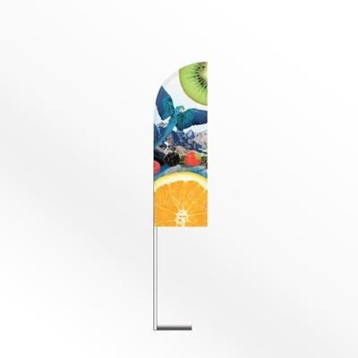 LARGE FEATHER FLAG BANNER with Car Base