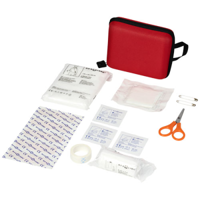 HEALER 16-PIECE FIRST AID KIT in Red & White