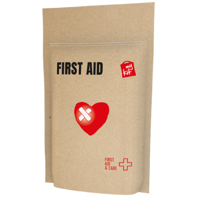 MINIKIT FIRST AID with Paper Pouch in Kraft Brown