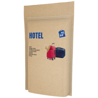 MYKIT HOTEL KIT with Paper Pouch in Kraft Brown