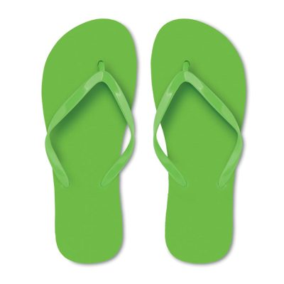 EVA BEACH SLIPPERS SIZE L in Lime