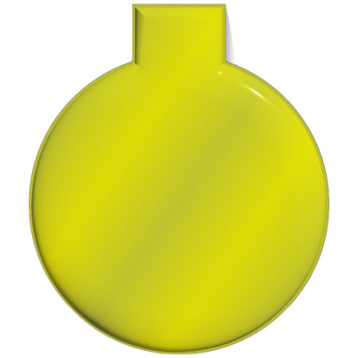 RFX™ M-10 ROUND REFLECTIVE PVC MAGNET LARGE in Neon Fluorescent Yellow