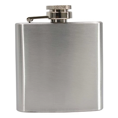 3OZ HIP FLASK in Silver