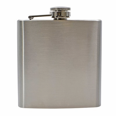 6OZ HIP FLASK in Silver