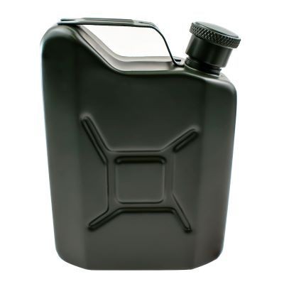 JERRY CAN HIP FLASK 5OZ in Green