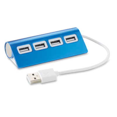 4 PORT USB HUB in Blue