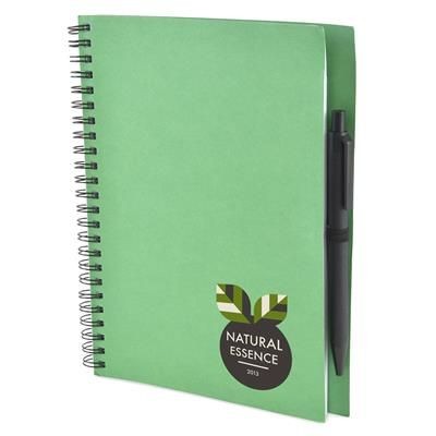 A5 INTIMO RECYCLED NOTE BOOK in Green