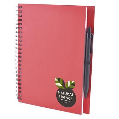 A5 INTIMO RECYCLED NOTE BOOK in Red