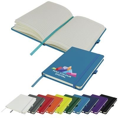FULL COLOUR PRINTED DIMES A5 LINED SOFT TOUCH PU NOTE BOOK 196 PAGES in Teal