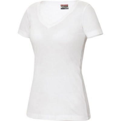 CLIQUE ARDEN LADIES V NECK STRETCH TOP in Single Jersey