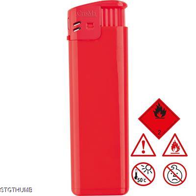 ELECTRONIC REFILLABLE POCKET LIGHTER in Red
