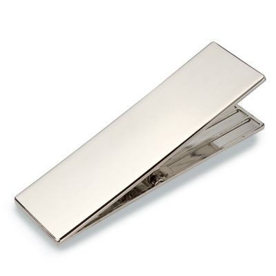 PEG PAPERWEIGHT MEMO CLIP HOLDER in Silver Metal