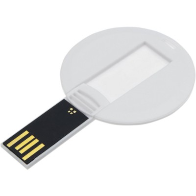 BABY CARD SWITCH ROUND USB MEMORY STICK in White