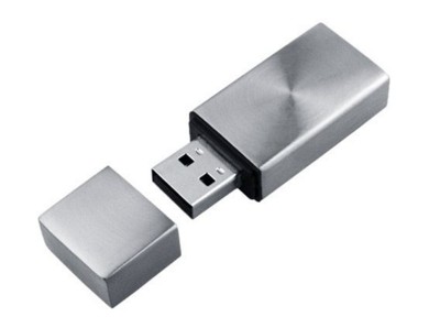 BABY METAL SWIRL USB FLASH DRIVE MEMORY STICK in Silver