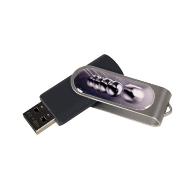 UK STOCK TWISTER BUBBLE USB MEMORY STICK in Black