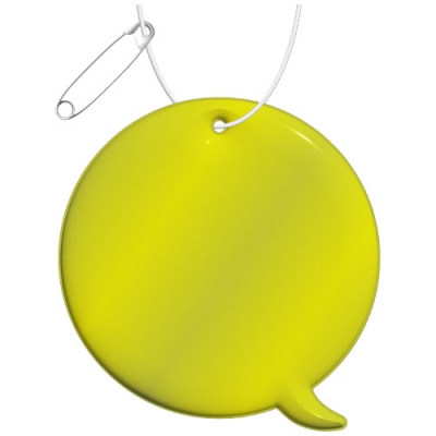 RFX™ H-09 CALLOUT REFLECTIVE PVC HANGER in Neon Fluorescent Yellow