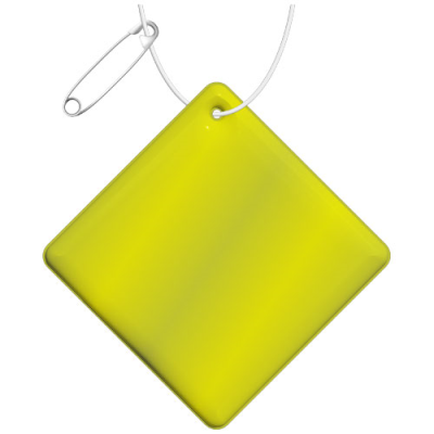 RFX™ H-09 DIAMOND REFLECTIVE PVC HANGER SMALL in Neon Fluorescent Yellow