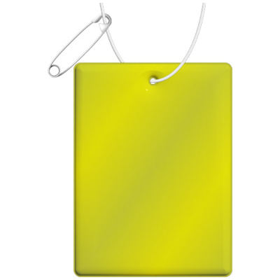 RFX™ H-12 RECTANGULAR REFLECTIVE TPU HANGER LARGE in Neon Fluorescent Yellow