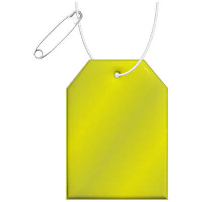 RFX™ H-12 TAG REFLECTIVE TPU HANGER in Neon Fluorescent Yellow