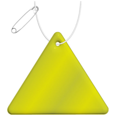 RFX™ H-12 TRIANGULAR REFLECTIVE PVC HANGER in Neon Fluorescent Yellow