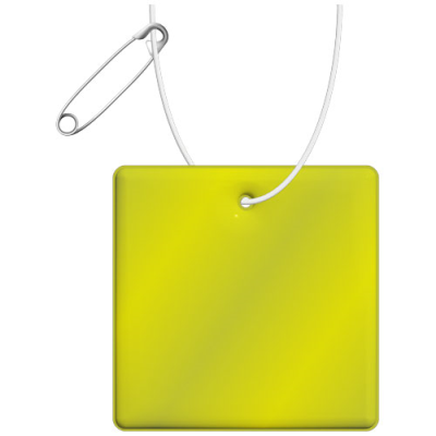 RFX™ H-16 SQUARE REFLECTIVE PVC HANGER in Neon Fluorescent Yellow