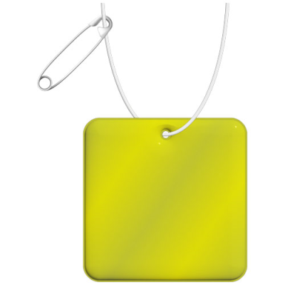 RFX™ H-20 SQUARE REFLECTIVE PVC HANGER in Neon Fluorescent Yellow