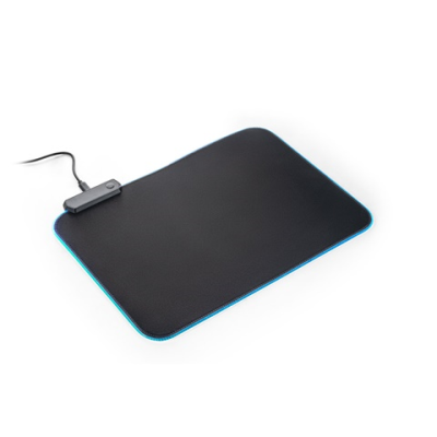 THORNE MOUSEMAT RGB MOUSEMAT with Rubber Base in Black