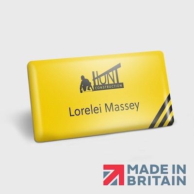 MAGNETIC NAME BADGE PLASTIC DOMED