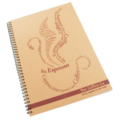 ENVIRO-SMART NATURAL COVER A4 SPIRAL WIRO BOUND NOTE PAD