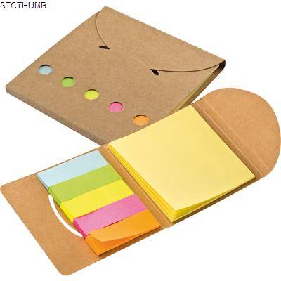 STICKY NOTE PAD SET in Brown
