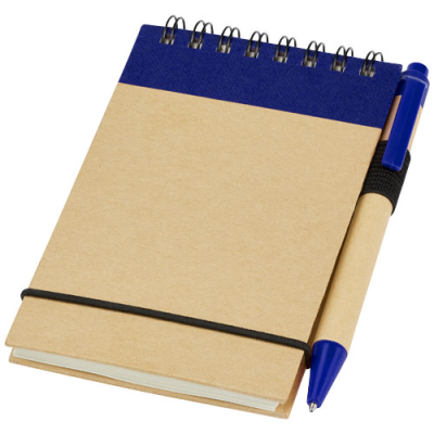 ZUSE A7 RECYCLED JOTTER NOTE PAD with Pen in Natural & Navy