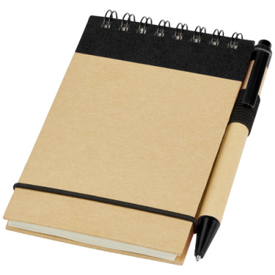ZUSE A7 RECYCLED JOTTER NOTE PAD with Pen in Natural & Solid Black