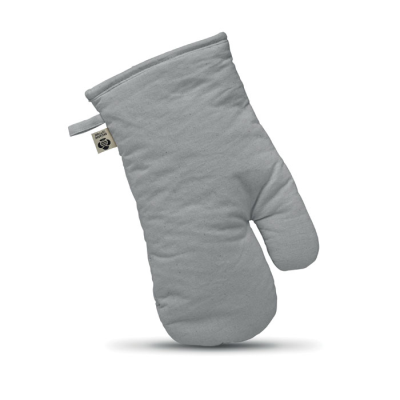 ORGANIC COTTON OVEN GLOVES in Grey